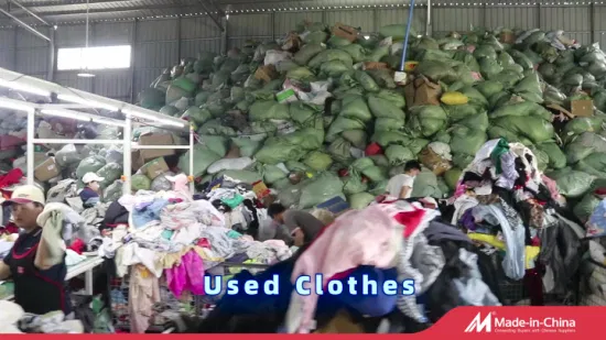 Fabrik-Großhandel für gemischte Second-Hand-Kleidung, Container für gebrauchte Kleidung, Ballen für gebrauchte Kleidung