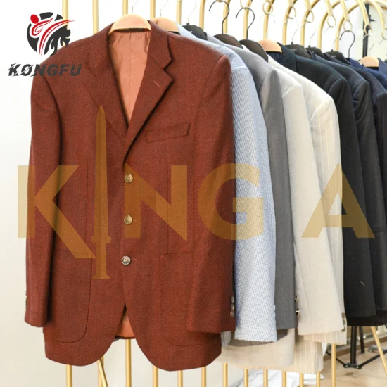 Ukay gebrauchte Kleidung in großen Mengen, China-Bekleidung, Second-Hand-Bekleidungslieferant, formeller Business-Herrenanzug aus Großbritannien